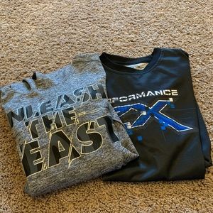 Two boys long sleeve shirts